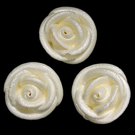 Small Icing Roses - Pearl White Gloss