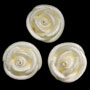 Large Icing Roses - Pearl White Gloss
