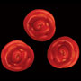 Large Icing Roses - Red Gloss