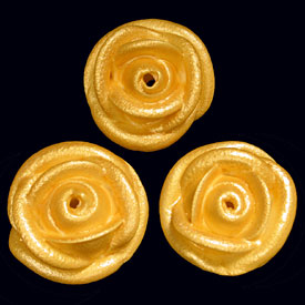 Mini Icing Roses - Gold Gloss
