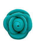 Small Icing Roses - Teal