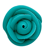 Medium Icing Roses - Teal
