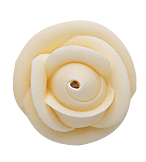 Medium Icing Roses - Ivory