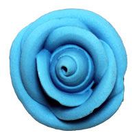 Medium Icing Roses - Party Blue