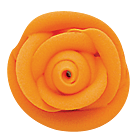 Medium Icing Roses - Orange