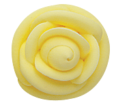 Large Icing Roses - Yellow