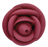 Large Icing Roses - Burgundy