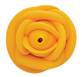 Large Icing Roses - Golden Yellow