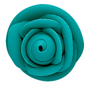 Large Icing Roses - Teal