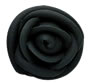 Large Icing Roses - Jet Black