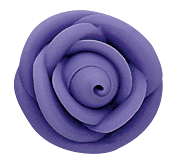 Large Icing Roses - Purple
