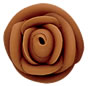 Large Icing Roses - Choc Brown