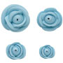 Mixed Size Icing Roses - Blue