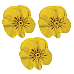 Pansies - Yellow - Royal Icing