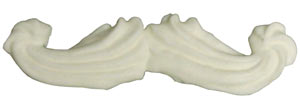 Mustache Royal Icing- White