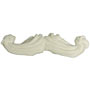 Mustache Royal Icing- White