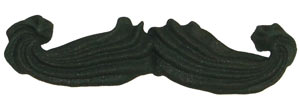 Mustache Royal Icing-Classic Black