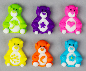 Mini Rainbow Teddy Bears Royal Asst.
