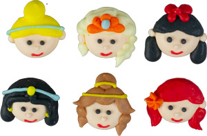Princess Faces - Mini Assorted