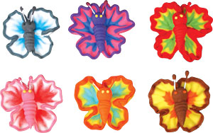 Butterflies - Royal Icing - Tye-Dye Colors