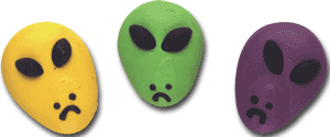 Alien Face Icings - Assorted
