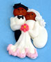 Bride & Groom Icing Couple-Afr/Amer