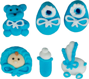 Baby Royal Icing Set - Small Blue