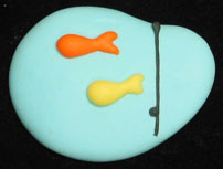 Fishing Pond W/Rod - Royal Icing