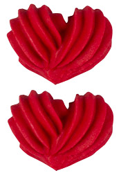 Textured Heart - Red