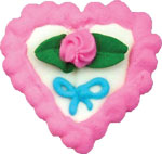 Pink Heart W/Flower & Bow