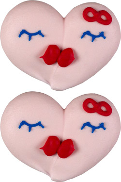 Pucker Up Heart - Royal Icing