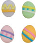 Easter Egg Charms-Asst. Colors-Royal