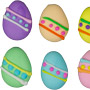 Easter Egg Charms-Asst. Colors-Royal