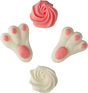Bunny Feet & Tail (3 pc sets)