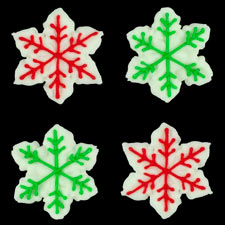 Snowflake Icing - Red & Green Asst.
