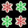 Snowflake Icing - Red & Green Asst.