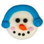 Snowman Face Royal Icing