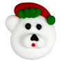Christmas White Bear Cookie Face