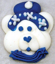 Bear In Blue Hat Cookie Face Icing