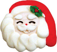Smiling Santa Cookie Face