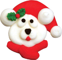 Santa Bear Icing Face