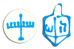 Dreidel & Menorah Icing Assortment