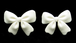 Fondant Ribbon Bows - White Only
