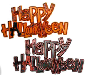 Happy Halloween Plaques - Asst