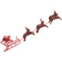 Santa & Sleigh W/6 Deer - Large