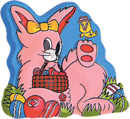 Easter Bunny W/Basket E-Z Top