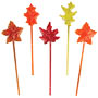 Fall Leaves Glitter Picks - Asst.
