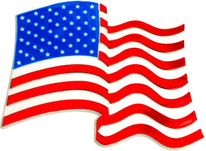 USA Flag Plaque