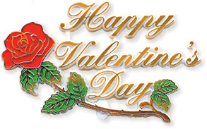 Happy Valentine's Day Rose Plaque