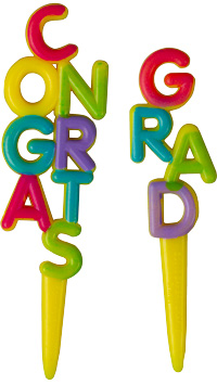 Congrats Grad - 2 Assorted Picks